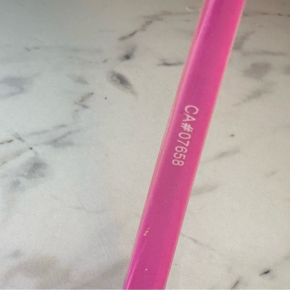 Oversized Chain Accent Dark Shade Glasses - Pink - Picture 7 of 9